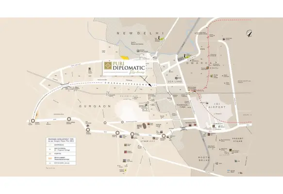 Puri Diplomatic Residences Location Map