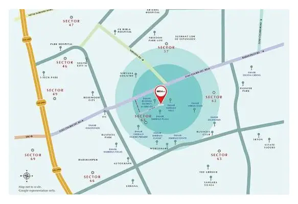 EMAAR EBD 65 Location Map