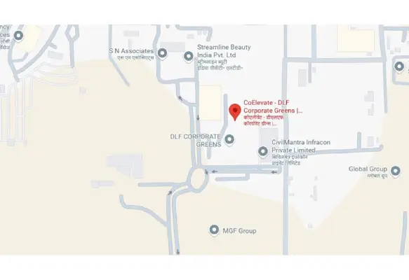 DLF Corporate Greens Location Map