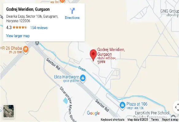 Godrej Meridien Location Map