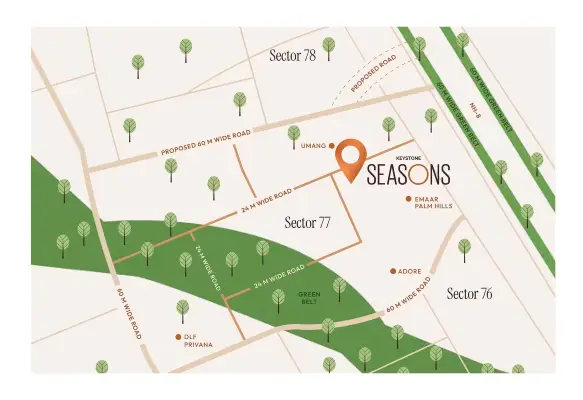 Keystone Seasons Location Map