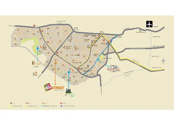 AIPL Joy District Location Map