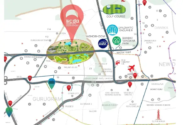 M3M Mansion Location Map