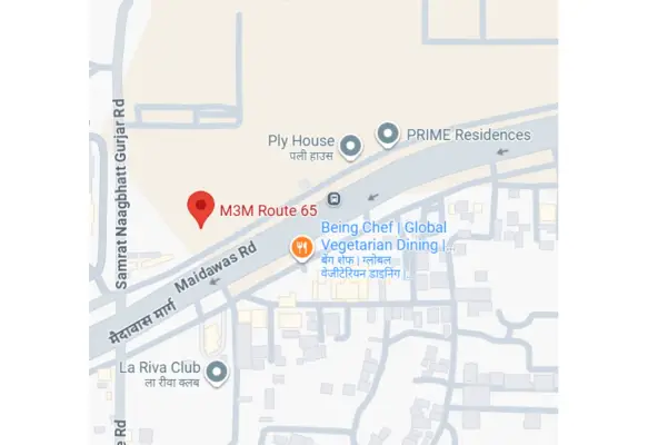 M3M Route65 Location Map